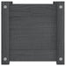 Jardiniere de grădină, 2 buc., gri, 31x31x31 cm, lemn masiv pin - WALTI WALTI