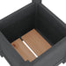 Jardiniere de grădină, 2 buc., gri, 31x31x31 cm, lemn masiv pin - WALTI WALTI
