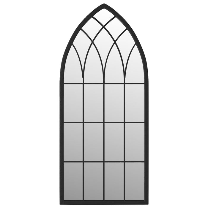 Oglindă, negru, 100x45 cm, fier, utilizare în interior - WALTI WALTI