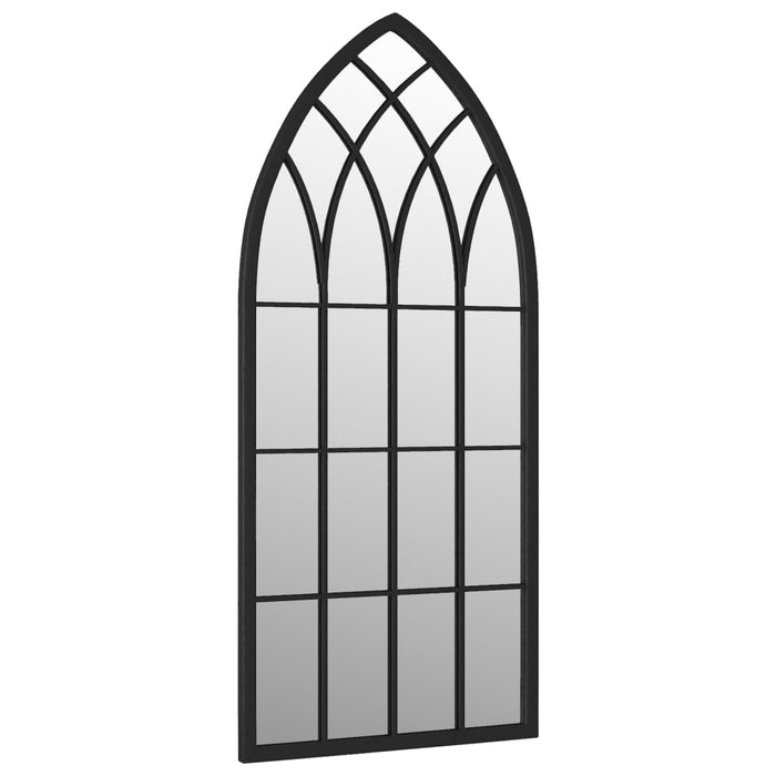 Oglindă, negru, 100x45 cm, fier, utilizare în interior - WALTI WALTI