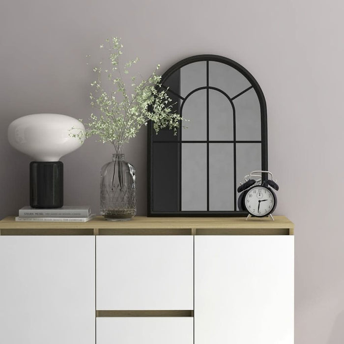 Oglindă,negru, 60x45 cm,fier, pentru utilizare în interior - WALTI WALTI