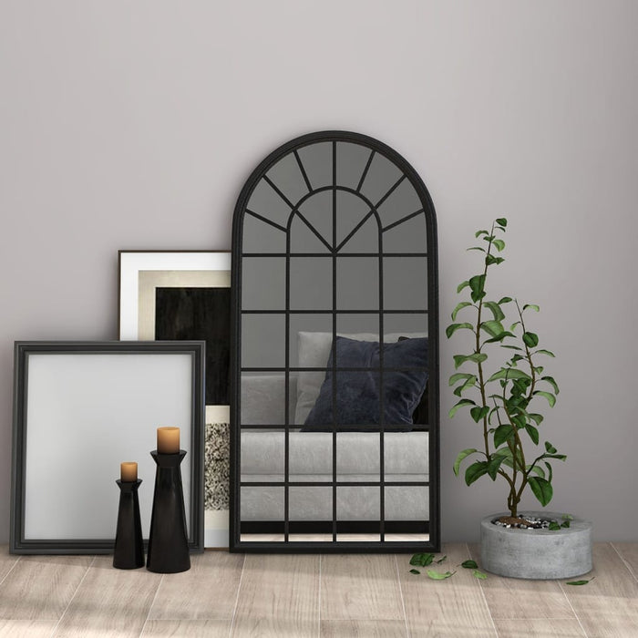 Oglindă,negru, 90x45 cm,fier, pentru utilizare în interior - WALTI WALTI