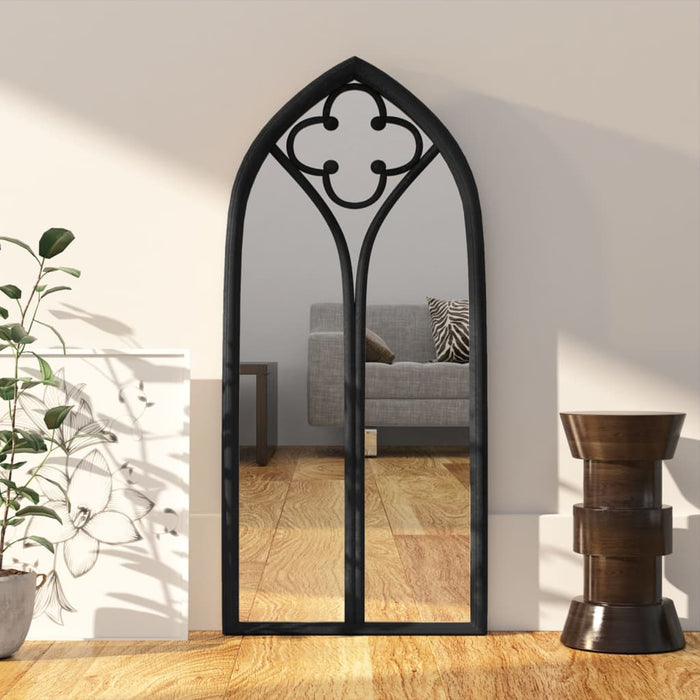 Oglindă, negru, 70x30 cm, fier, utilizare în interior - WALTI WALTI