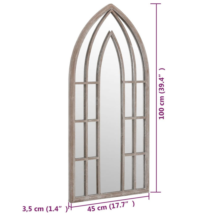 Oglindă,nisip, 100x45 cm,fier, pentru utilizare în interior - WALTI WALTI
