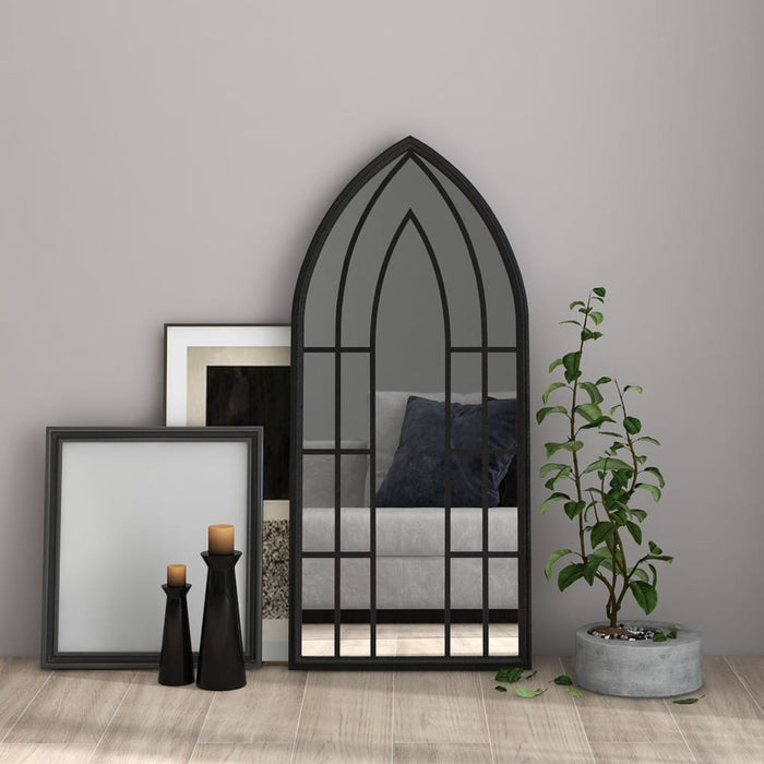 Oglindă,negru, 100x45 cm,fier, pentru utilizare în interior - WALTI WALTI