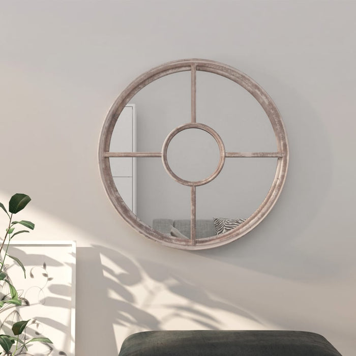 Oglindă rotundă,nisip,60x4 cm,fier,pentru utilizare în interior - WALTI WALTI