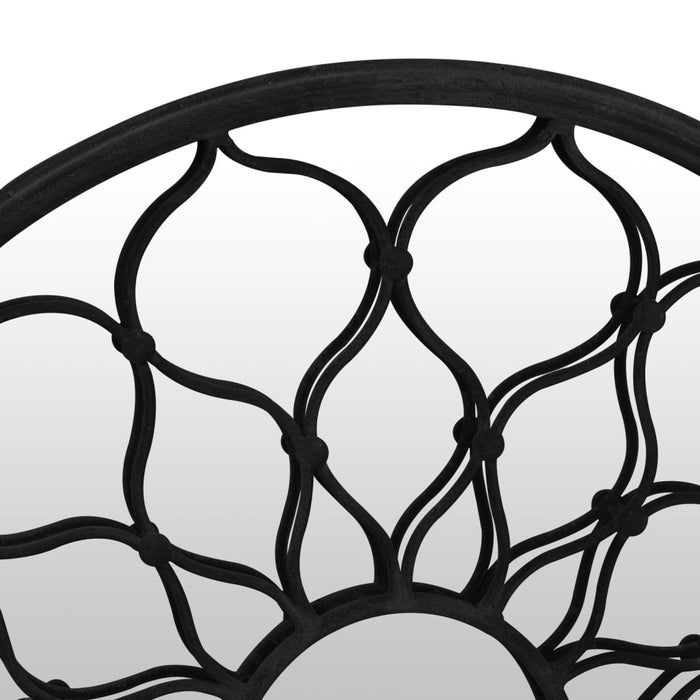 Oglindă rotundă negru 40x3 cm fier pentru utilizare în interior - WALTI WALTI