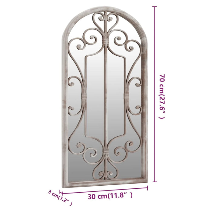 Oglindă,nisip, 70x30 cm,fier, pentru utilizare în interior - WALTI WALTI