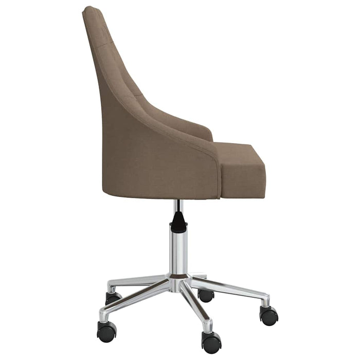 Scaune de bucătărie pivotante, 4 buc., gri taupe, textil WALTI