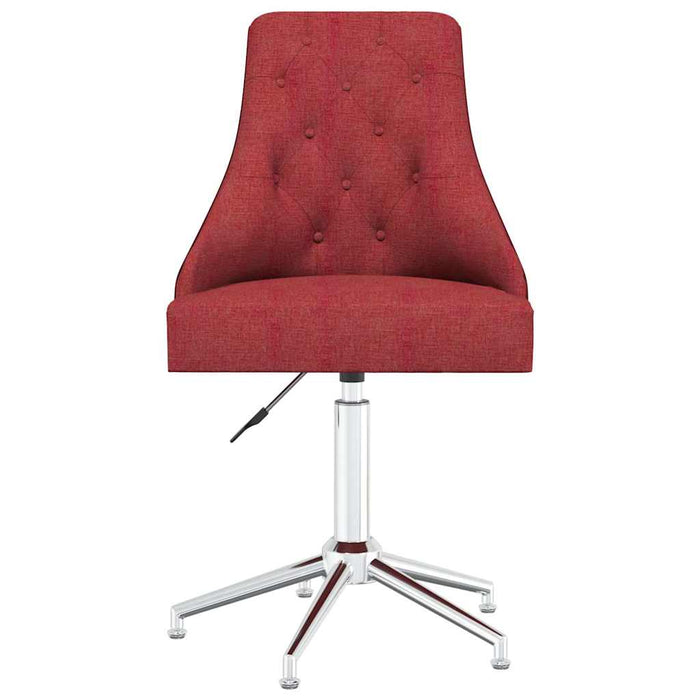Scaune de bucătărie pivotante, 2 buc., roșu vin, textil WALTI