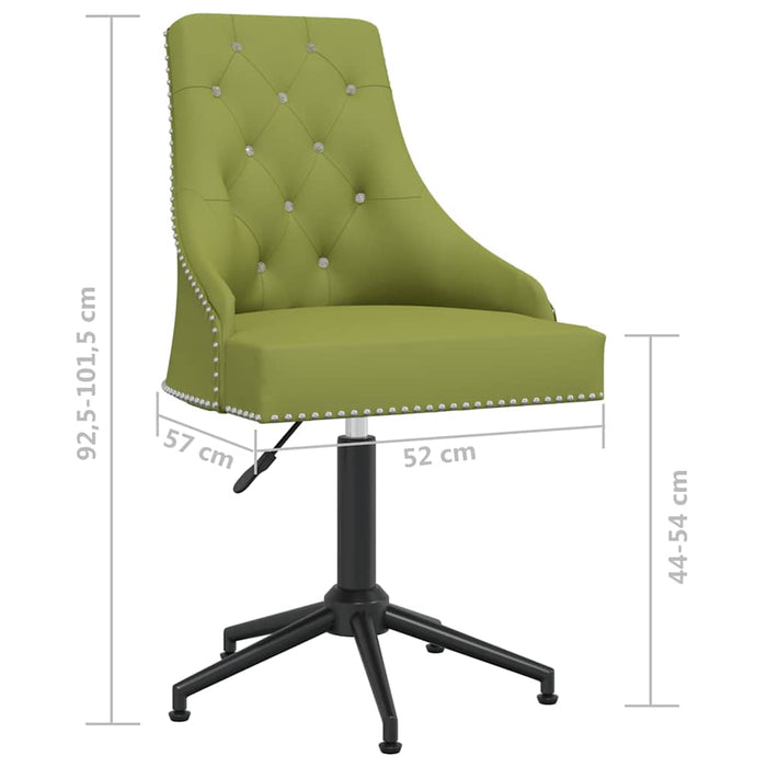 Scaune de bucătărie pivotante, 4 buc., verde deschis, catifea WALTI