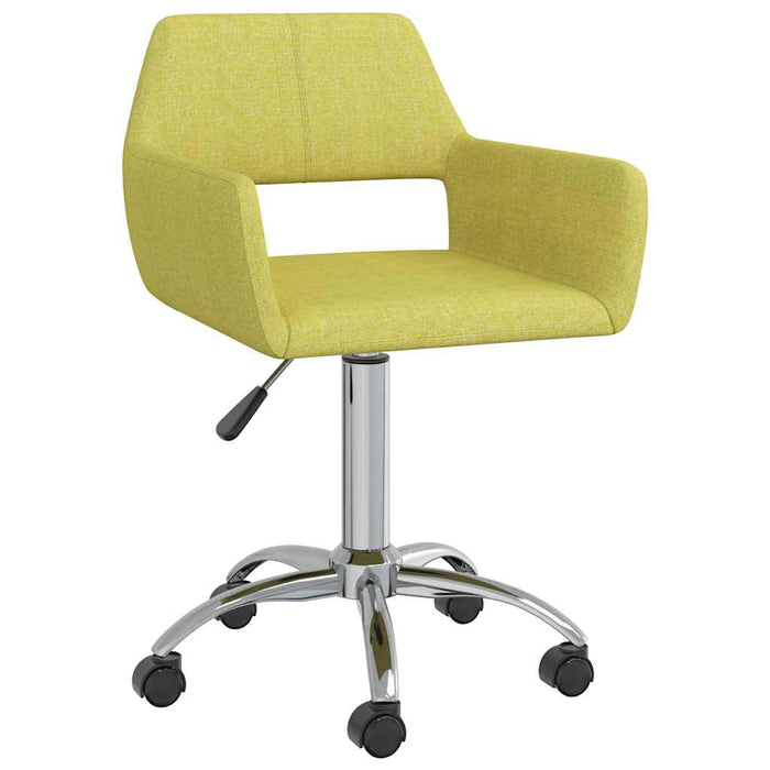 Scaune de masă pivotante, 4 buc., verde, material textil WALTI