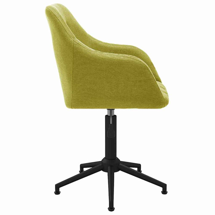 Scaune de bucătărie pivotante, 6 buc., verde, material textil WALTI