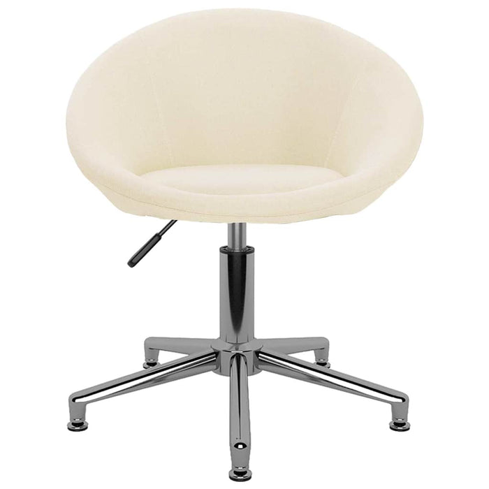 Scaun de bucătărie pivotant, crem, material textil WALTI