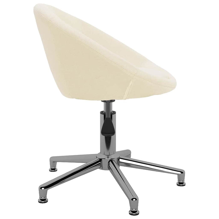 Scaun de bucătărie pivotant, crem, material textil WALTI