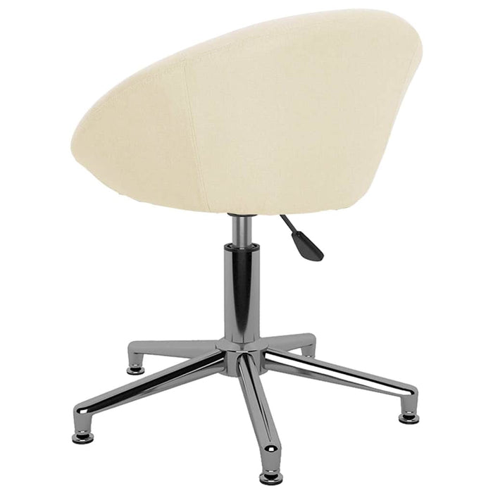 Scaun de bucătărie pivotant, crem, material textil WALTI