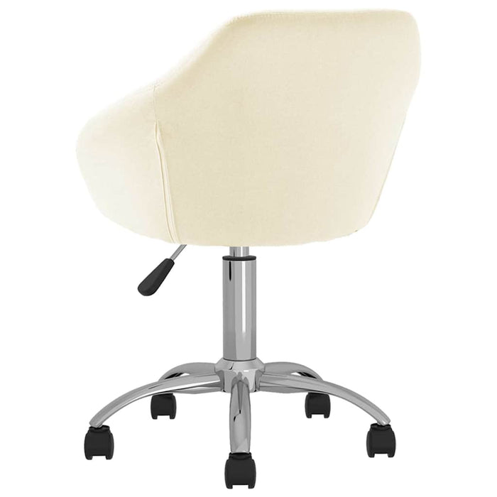 Scaun de bucătărie pivotant, crem, material textil WALTI