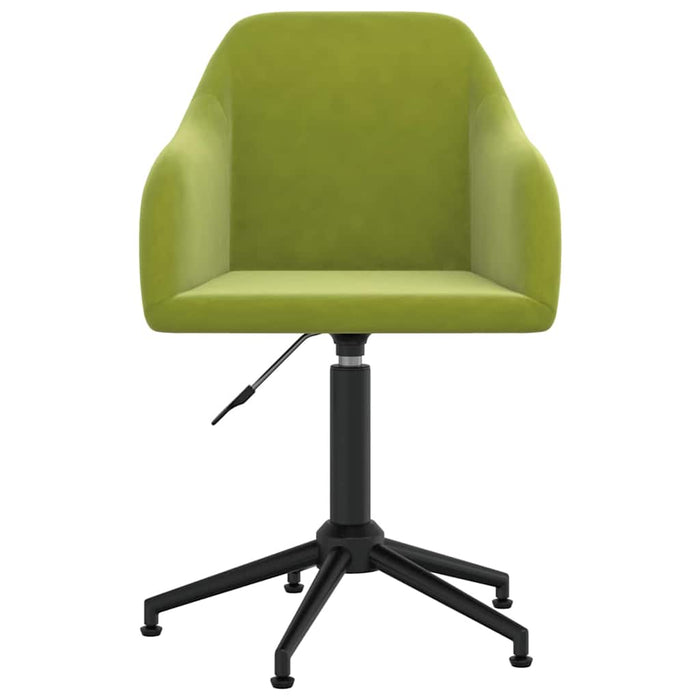 Scaune de bucătărie pivotante, 4 buc., verde deschis, catifea WALTI