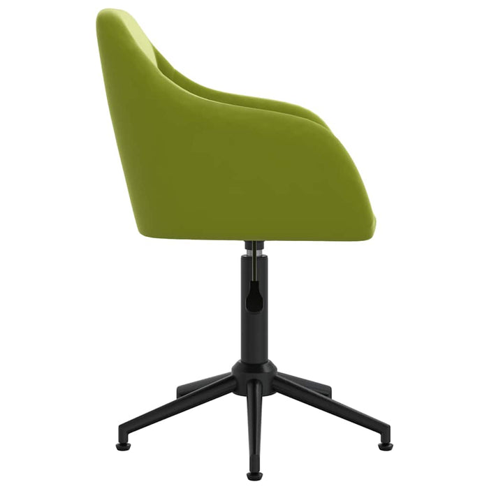 Scaune de bucătărie pivotante, 4 buc., verde deschis, catifea WALTI