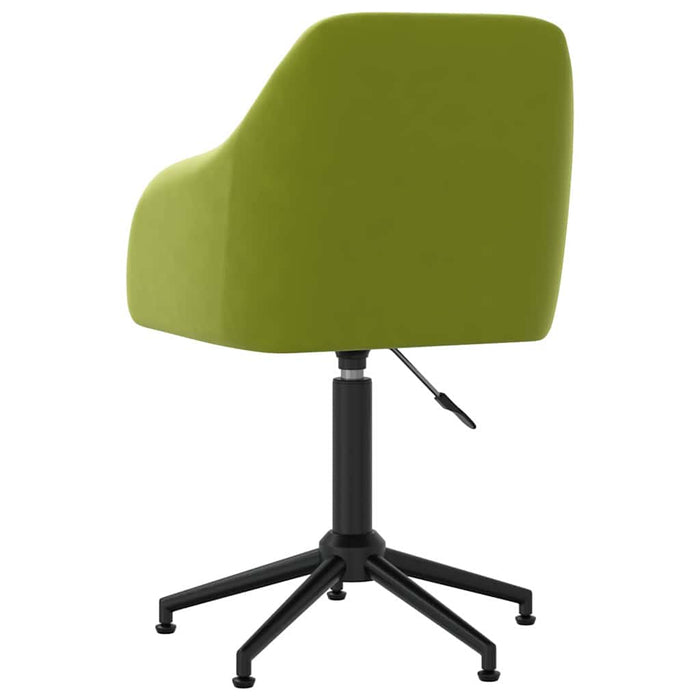 Scaune de bucătărie pivotante, 4 buc., verde deschis, catifea WALTI