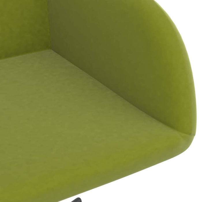 Scaune de bucătărie pivotante, 4 buc., verde deschis, catifea WALTI