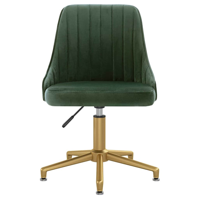 Scaune de bucătărie pivotante, 4 buc., verde închis, catifea WALTI