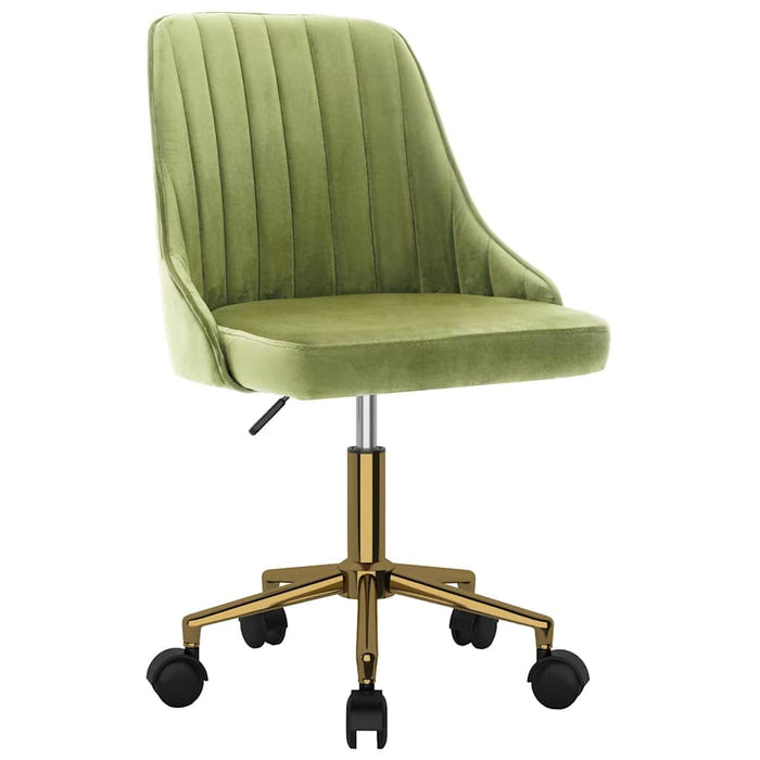 Scaune de bucătărie pivotante, 4 buc., verde deschis, catifea WALTI