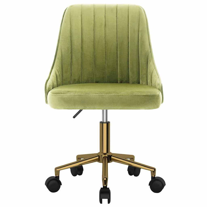 Scaune de bucătărie pivotante, 4 buc., verde deschis, catifea WALTI