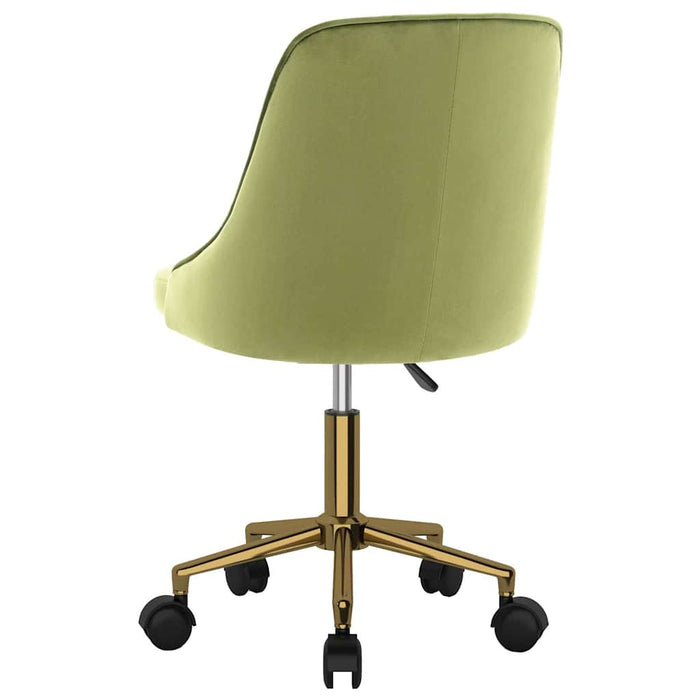 Scaune de bucătărie pivotante, 4 buc., verde deschis, catifea WALTI