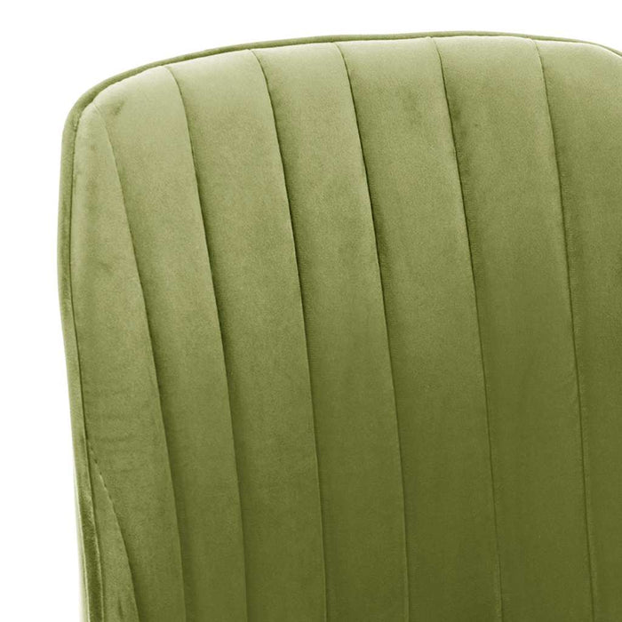 Scaune de bucătărie pivotante, 4 buc., verde deschis, catifea WALTI