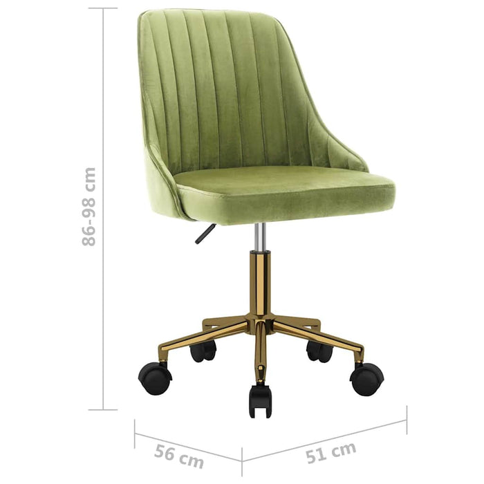 Scaune de bucătărie pivotante, 4 buc., verde deschis, catifea WALTI