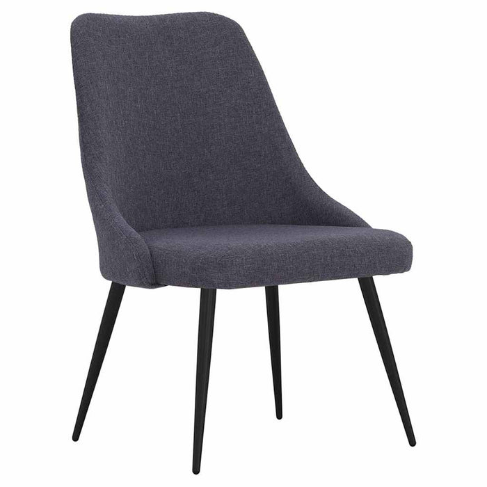 Scaune de bucătărie pivotante, 4 buc., gri închis, textil WALTI
