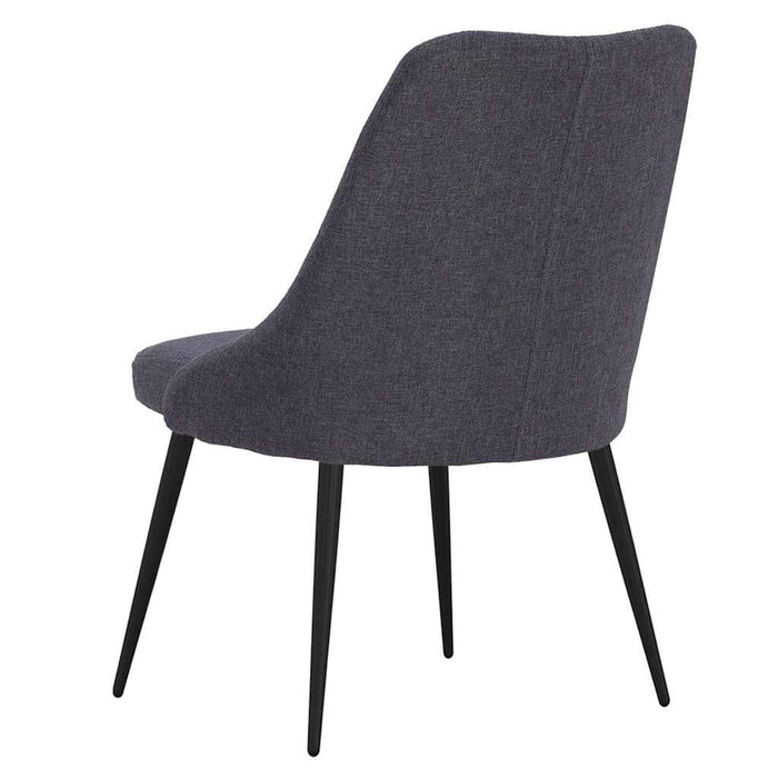 Scaune de bucătărie pivotante, 4 buc., gri închis, textil WALTI