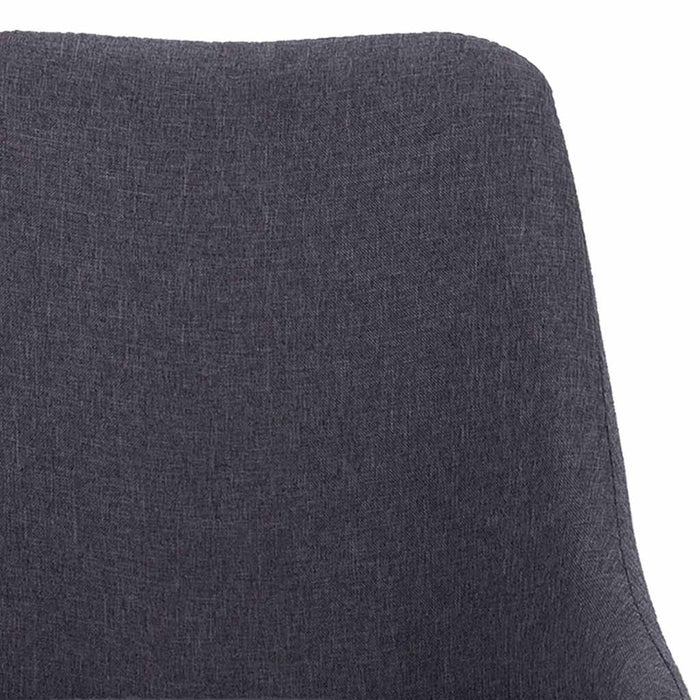 Scaune de bucătărie pivotante, 4 buc., gri închis, textil WALTI