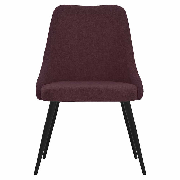 Scaune de masă, 4 buc., violet, textil WALTI