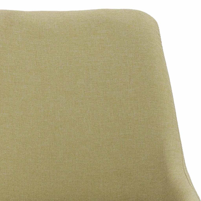 Scaune de bucătărie, 6 buc, verde, material textil WALTI
