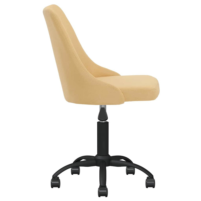 Scaune de masă pivotante, 6 buc., galben, material textil WALTI