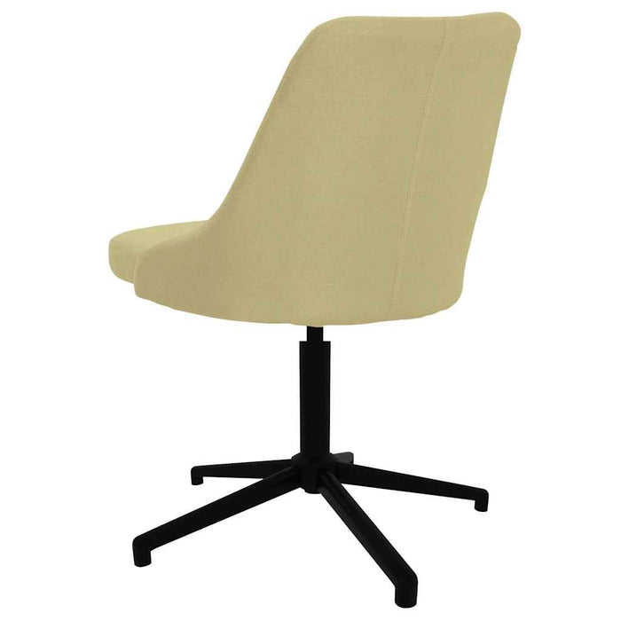 Scaune de bucătărie pivotante, 6 buc., verde, material textil WALTI