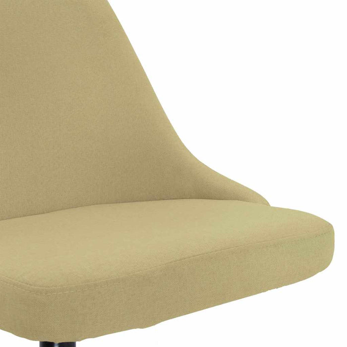Scaune de bucătărie pivotante, 6 buc., verde, material textil WALTI