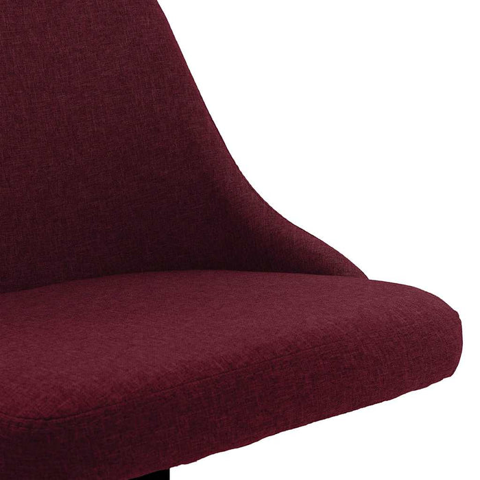 Scaune de bucătărie pivotante, 6 buc., violet, material textil WALTI