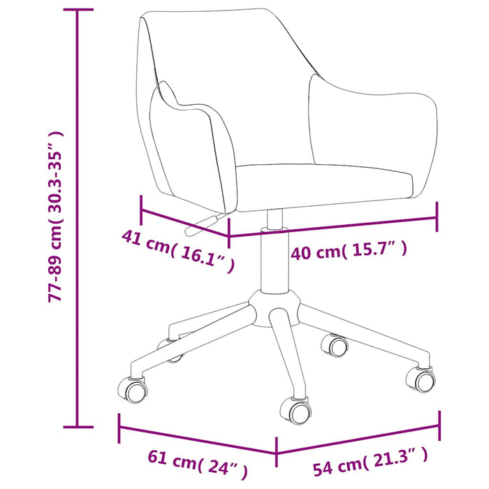 Scaune de masă pivotante, 4 buc., maro închis, material textil WALTI