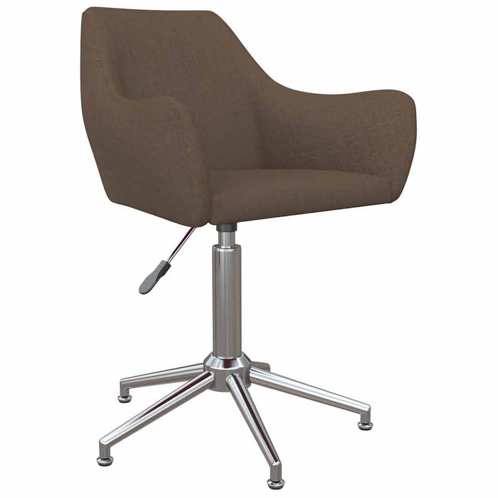 Scaune de bucătărie pivotante, 4 buc., gri taupe, textil WALTI