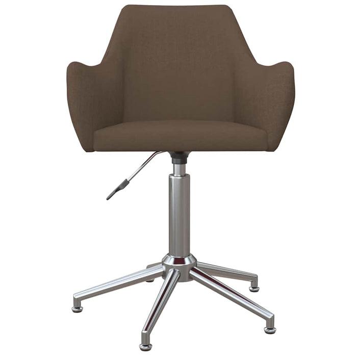Scaune de bucătărie pivotante, 4 buc., gri taupe, textil WALTI