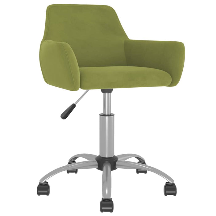 Scaune de bucătărie pivotante, 4 buc., verde deschis, catifea WALTI
