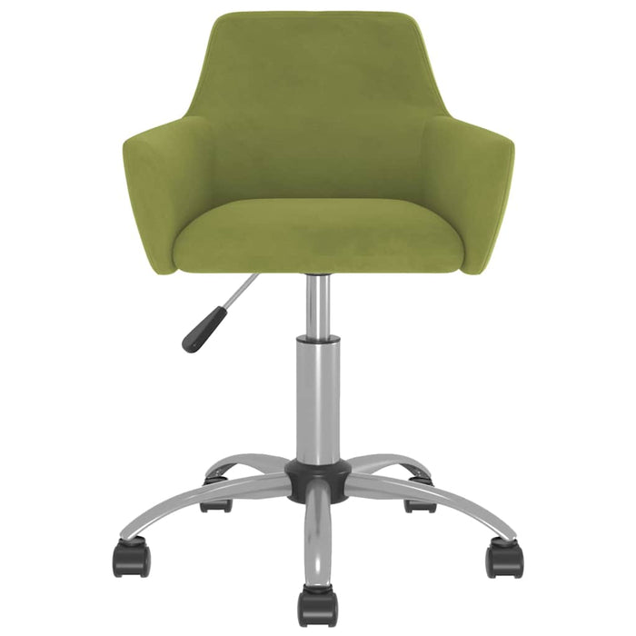 Scaune de bucătărie pivotante, 4 buc., verde deschis, catifea WALTI