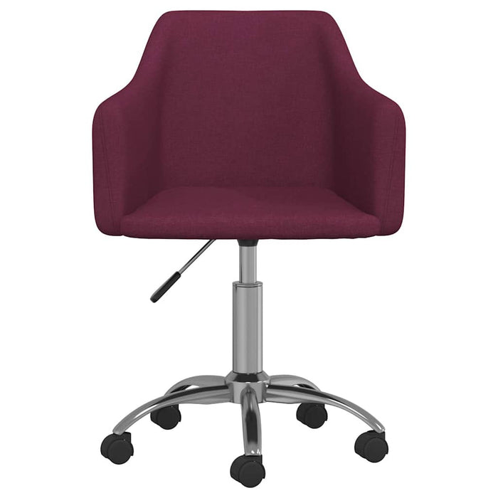 Scaune de bucătărie pivotante, 4 buc., violet, textil WALTI