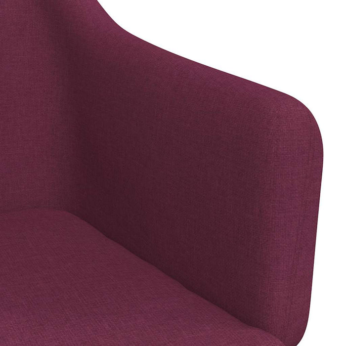 Scaune de bucătărie pivotante, 4 buc., violet, textil WALTI