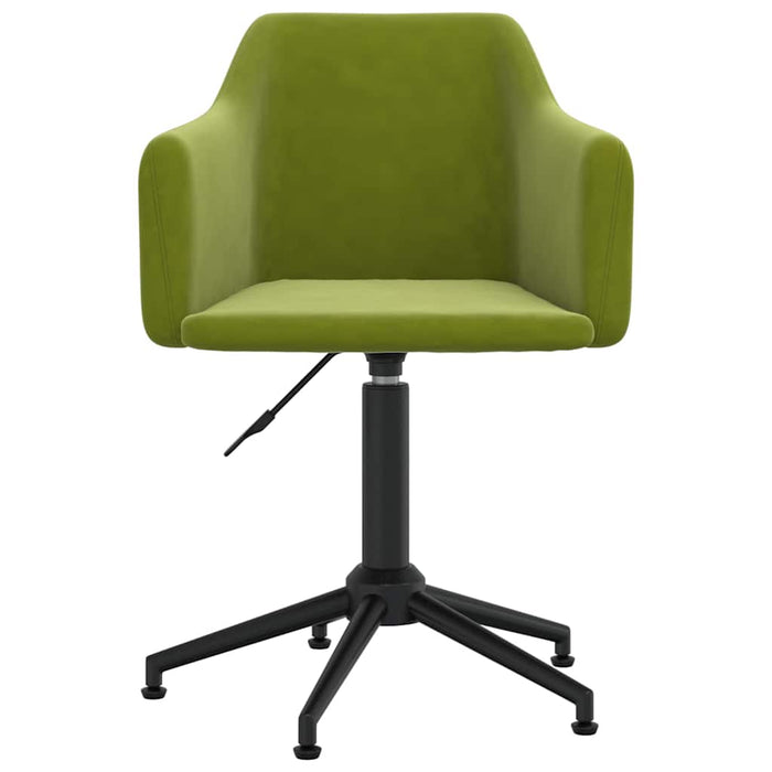 Scaune de bucătărie pivotante, 4 buc., verde deschis, catifea WALTI