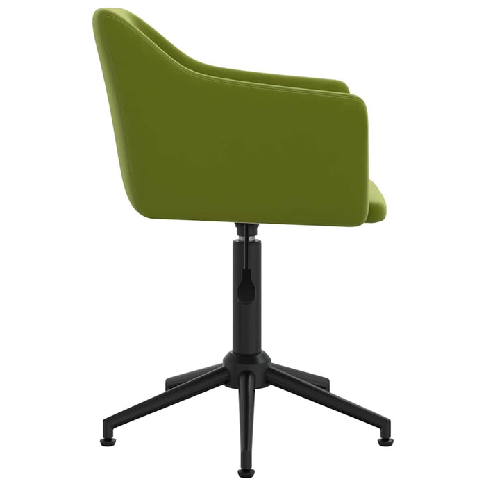 Scaune de bucătărie pivotante, 4 buc., verde deschis, catifea WALTI