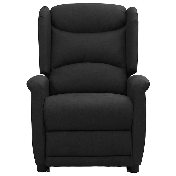 Fotoliu cu ridicare, negru, material textil WALTI
